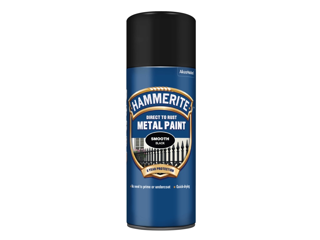 Direct to Rust Smooth Finish Aerosol Black 400ml                                