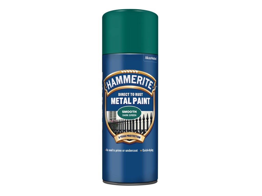 Direct to Rust Smooth Finish Aerosol Dark Green 400ml                           