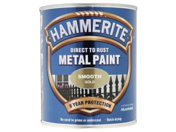 Direct to Rust Smooth Finish Metal Paint Gold 750ml                             