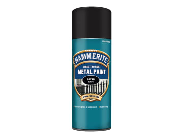 Direct to Rust Smooth Finish Aerosol Satin Black 400ml                          
