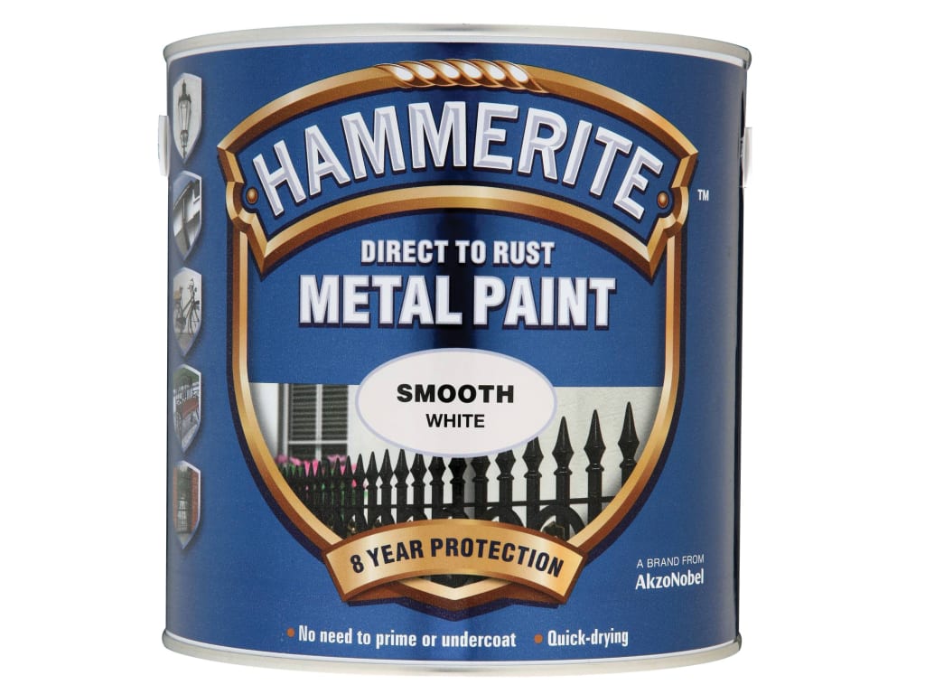 Direct to Rust Smooth Finish Metal Paint White 2.5 Litre                        
