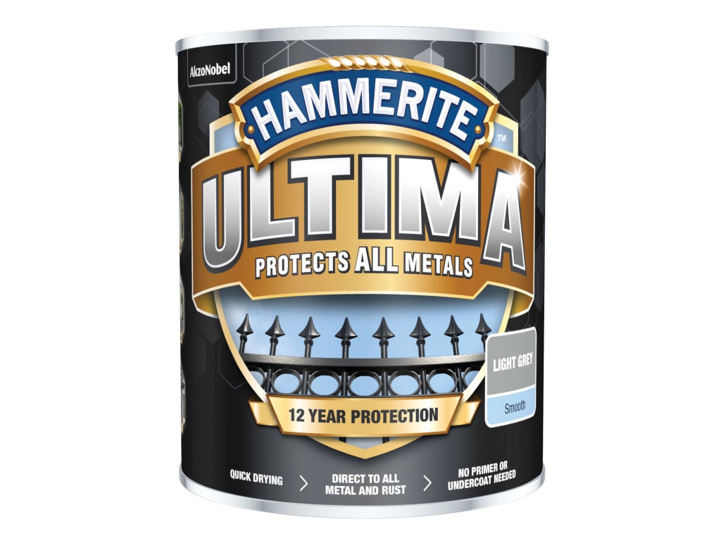 Ultima Metal Paint Smooth Light Grey 750ml                                      