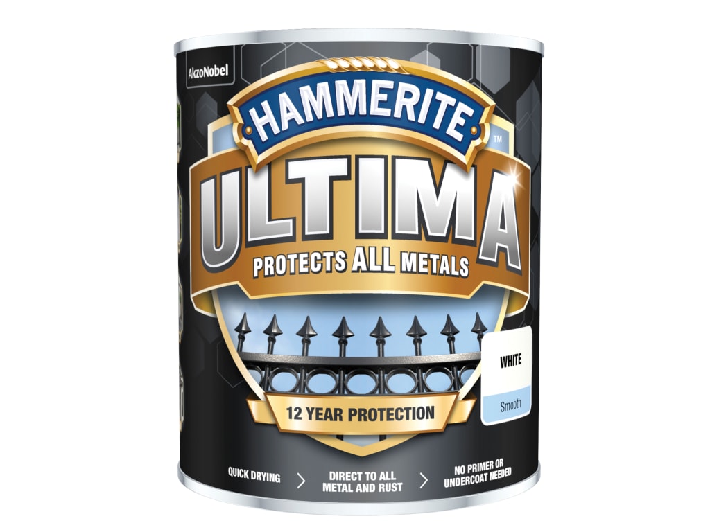 Ultima Metal Paint Smooth White 750ml                                           