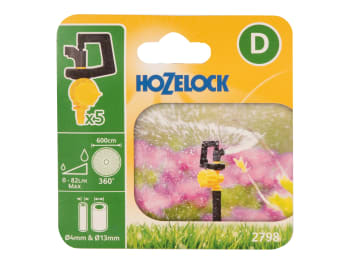 2798 Adjustable 360° Mini Sprinkler (Pack 5)                                    