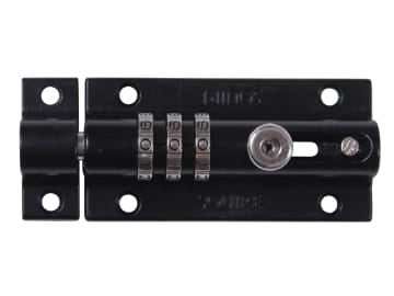 CombiBolt 3 Re-Codable Locking Bolt Black 92mm                                  