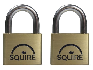 LN4T Lion Brass Padlocks 5-Pin 40mm Twin Pack (2 x LN4KA)                       