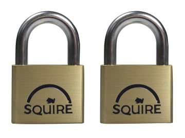 LN5T Lion Brass Padlocks 5-Pin 50mm Twin Pack                                   