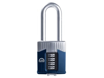 Warrior High-Security Long Shackle Combination Padlock 55mm                     