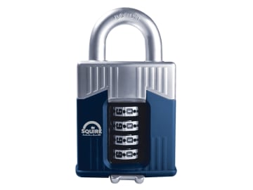 Warrior High-Security Open Shackle Combination Padlock 55mm                     