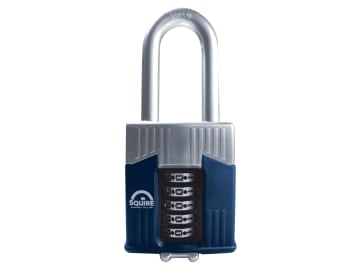 Warrior High-Security Long Shackle Combination Padlock 65mm                     