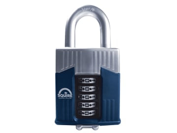Warrior High-Security Open Shackle Combination Padlock 65mm                     