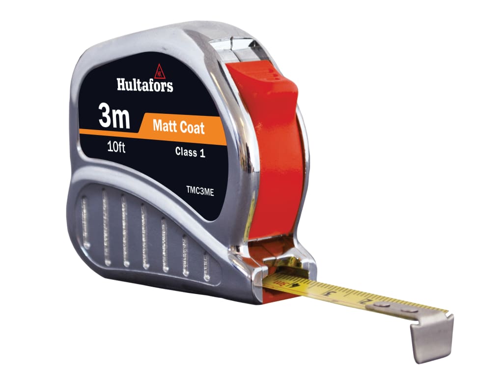 TM3ME Chrome Tri-Matic Pocket Tape 3m/10ft (Width 13mm)                         