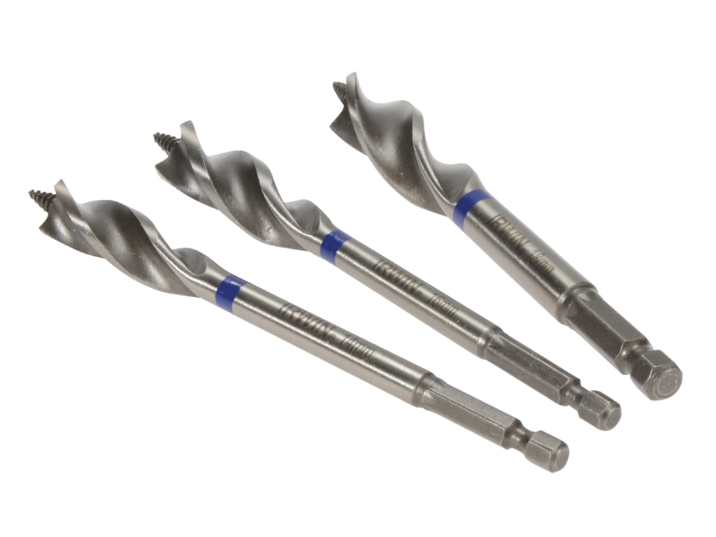 Blue Groove Wood Power Bit Set, 3 Piece                                         