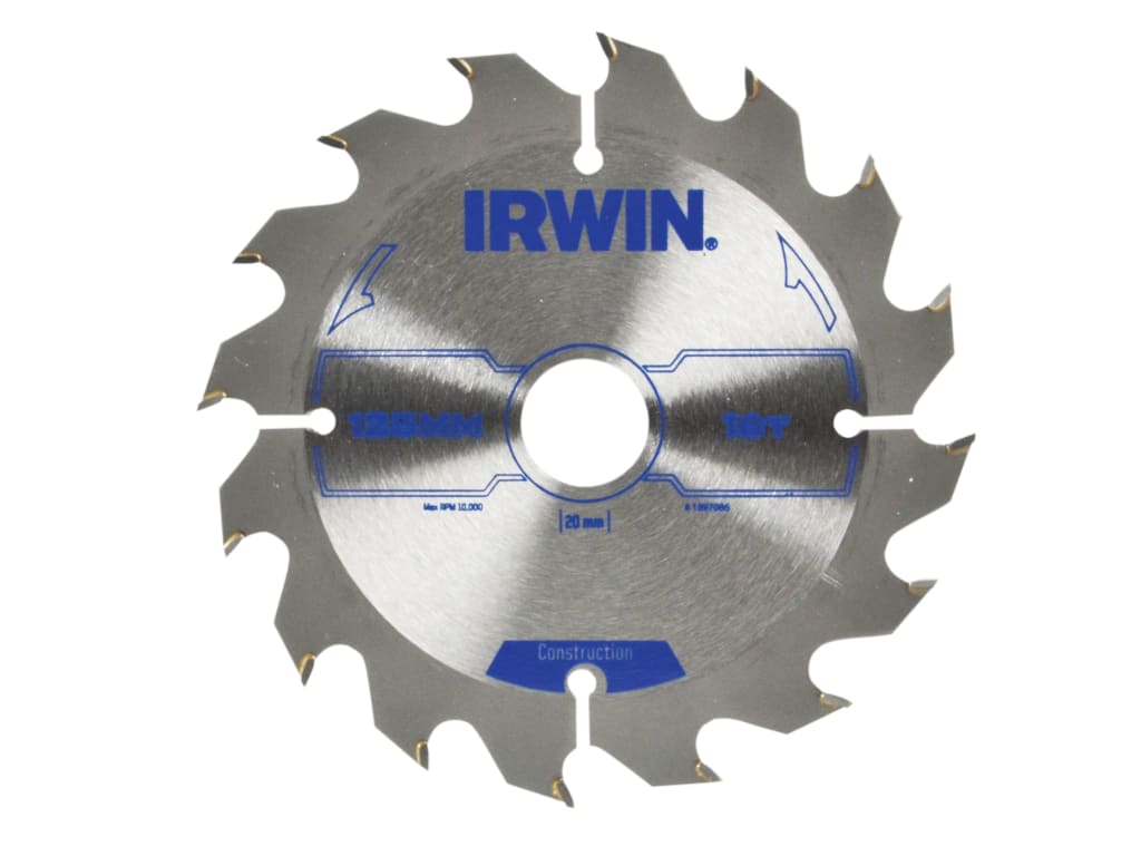 Construction Circular Saw Blade 125 x 20mm x 16T ATB                            
