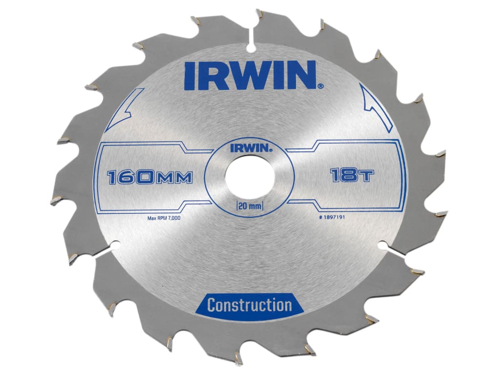 Construction Circular Saw Blade 160 x 20mm x 18T ATB                            