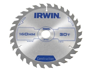 Construction Circular Saw Blade 160 x 20mm x 30T ATB                            