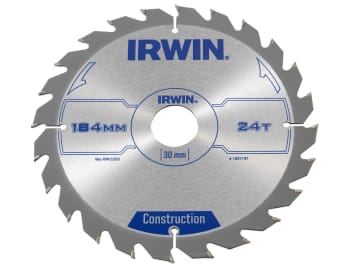 Construction Circular Saw Blade 184 x 30mm x 24T ATB                            