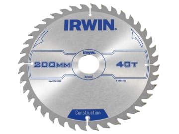 Construction Circular Saw Blade 200 x 30mm x 40T ATB                            