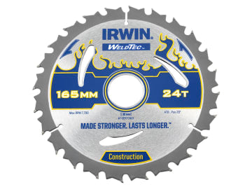 Weldtec Circular Saw Blade 165 x 30mm x 24T ATB                                 