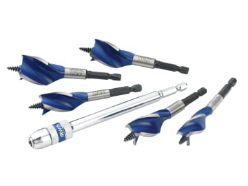 Blue Groove 6X Stubby Wood Bit Set, 5 Piece                                     