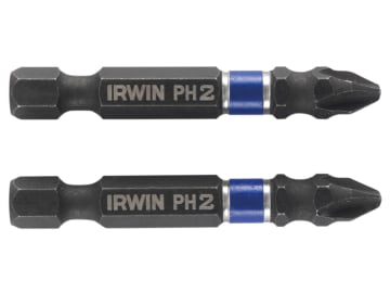 Impact Screwdriver Bits Phillips PH2 50mm (Pack 2)                              