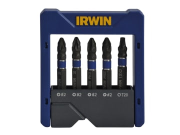 Phillips/Pozi/TORX Impact Screwdriver Pocket Bit Set, 5 Piece                   