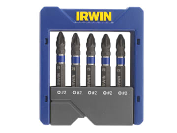 Pozidriv Impact Screwdriver Pocket Bit Set, 5 Piece                             
