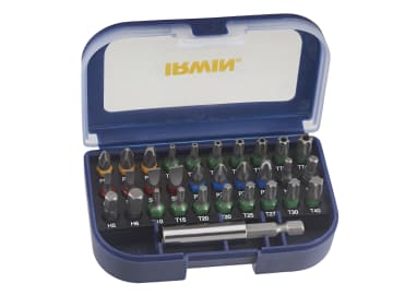 Colour Coded Screwdriver Bit Set, 31 Piece                                      