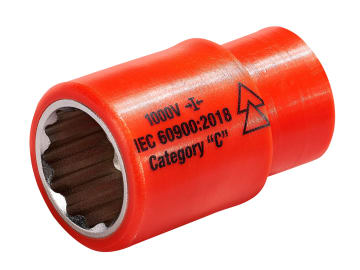 Insulated 3/8in Drive Socket 17mm                                               