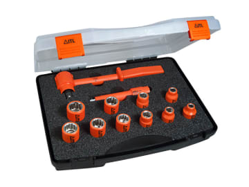 Insulated 3/8in Drive Socket Set, 12 Piece                                      