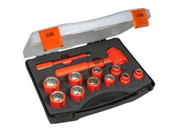 Insulated 3/8in Drive Socket Set, 12 Piece                                      
