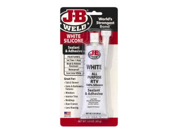 Silicone Sealant & Adhesive White 85g                                           