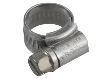 000 Zinc Protected Hose Clip 9.5 - 12mm (3/8 - 1/2in)                           
