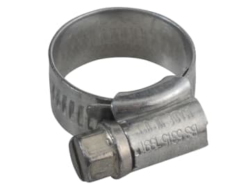 00 Zinc Protected Hose Clip 13 - 20mm (1/2 - 3/4in)                             