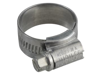 0X Zinc Protected Hose Clip 18 - 25mm (3/4 - 1in)                               
