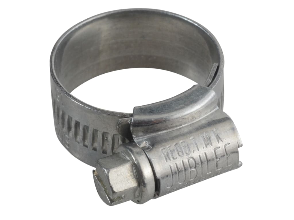 0X Zinc Protected Hose Clip 18 - 25mm (3/4 - 1in)                               