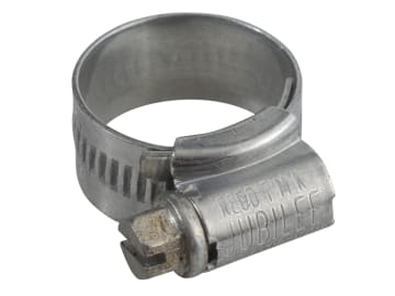 0 Zinc Protected Hose Clip 16 - 22mm (5/8 - 7/8in)                              
