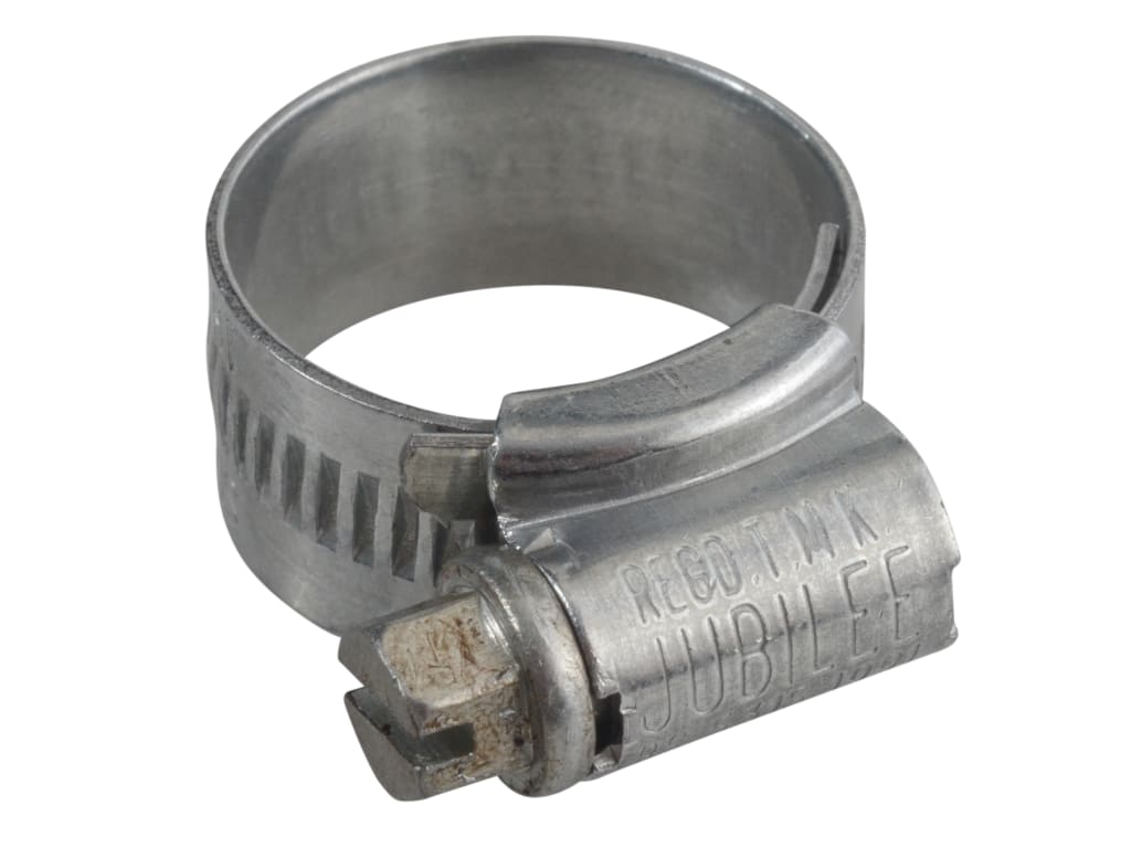 0 Zinc Protected Hose Clip 16 - 22mm (5/8 - 7/8in)                              