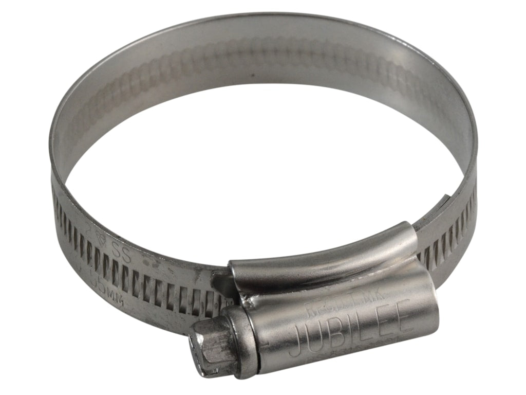 2 Stainless Steel Hose Clip 40 - 55mm (1.5/8 - 2.1/8in)                         