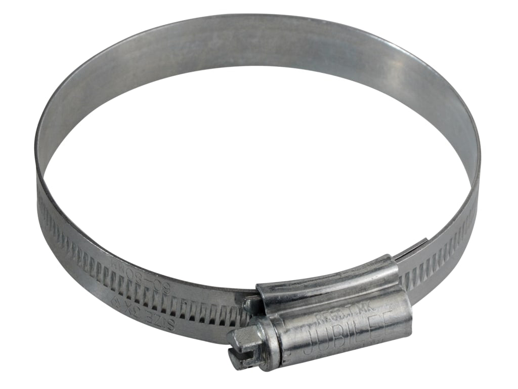 3X Zinc Protected Hose Clip 60 - 80mm (2.3/8 - 3.1/8in)                         