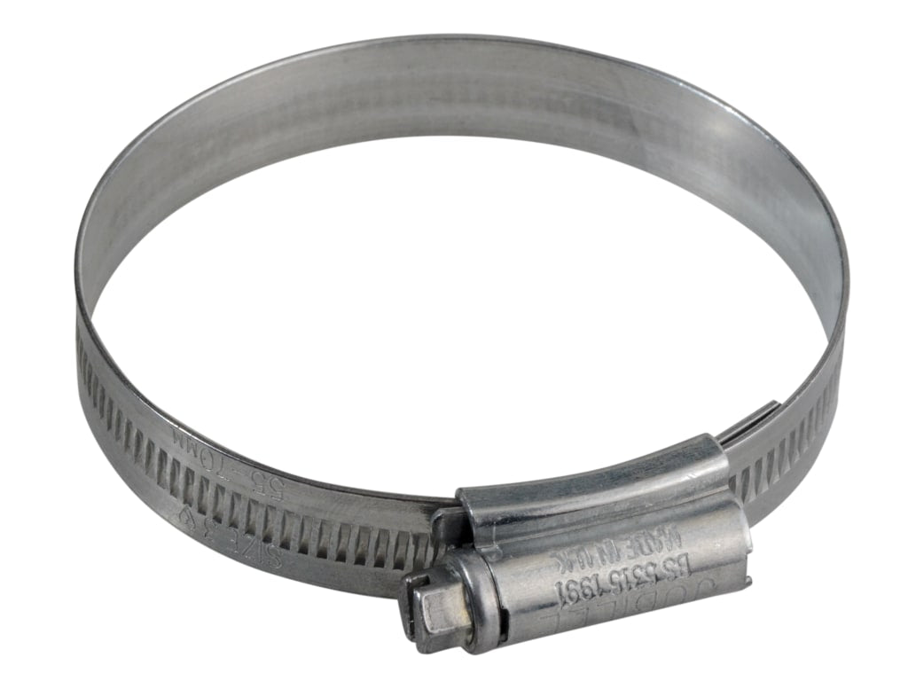 3 Zinc Protected Hose Clip 55 - 70mm (2.1/8 - 2.3/4in)                          