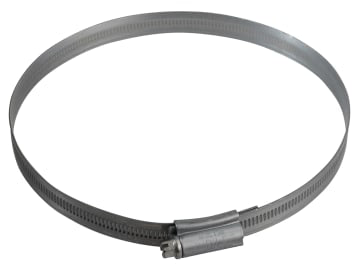 6X Zinc Protected Hose Clip 120 - 150mm (4.3/4 - 5.7/8in)                       
