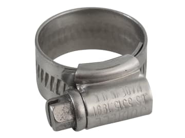 0 Stainless Steel Hose Clip 16 - 22mm (5/8 - 7/8in)                             