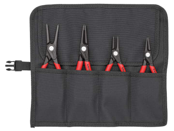 00 19 57 Precision Circlip Pliers Set in Roll, 4 Piece                          