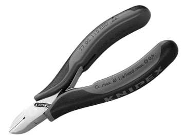 77 02 115 ESD Electronics Diagonal Cutters Round Head, Small Bevel 115mm        