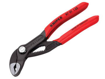 87 01 125 Cobra® High-Tech Mini Water Pump Pliers Plastic Coated Grip 125mm     
