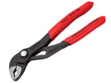 87 01 150 Cobra® High-Tech Water Pump Pliers Plastic Coated Grip 150mm          