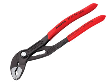 87 01 180 Cobra® High-Tech Water Pump Pliers Plastic Coated Grip 180mm          