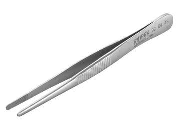 92 64 43 Stainless Steel Universal Blunt Nose Tweezers 120mm                    