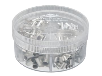 97 99 911 Non-Insulated Wire Ferrules Assortment Box, 350 Piece                 
